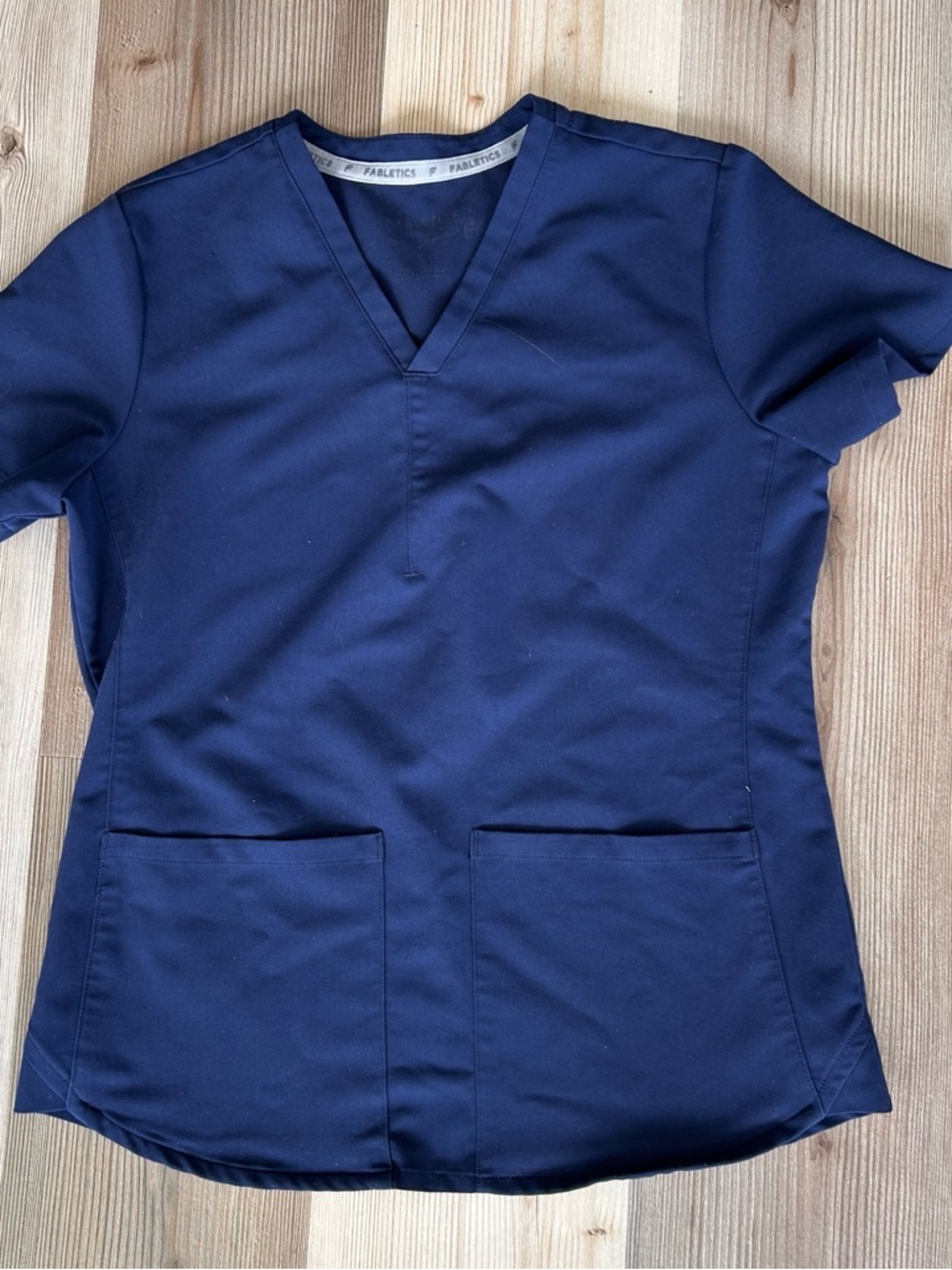 Fabletics Navy V-Neck and Jogger Scrub Set